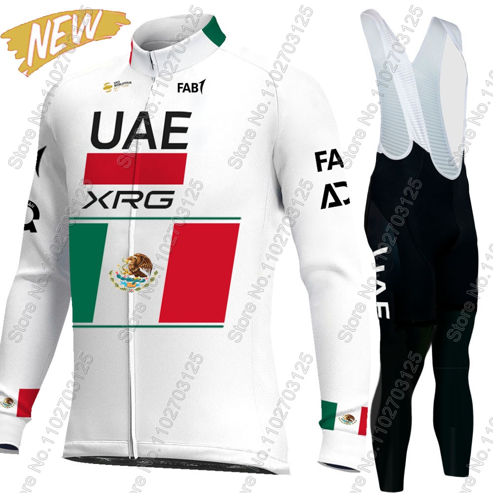 Mountain Biking Trousers - Zestaw kolarski UAE Team 2026 Meksyk