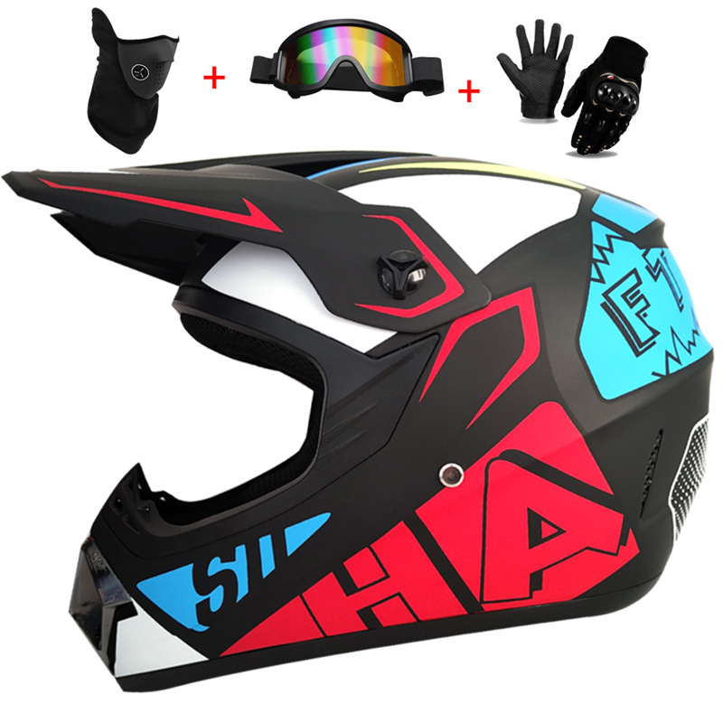 Mountain Biking Helmet Kids - 3-częściowy zestaw kasków terenowych dla dzieci,