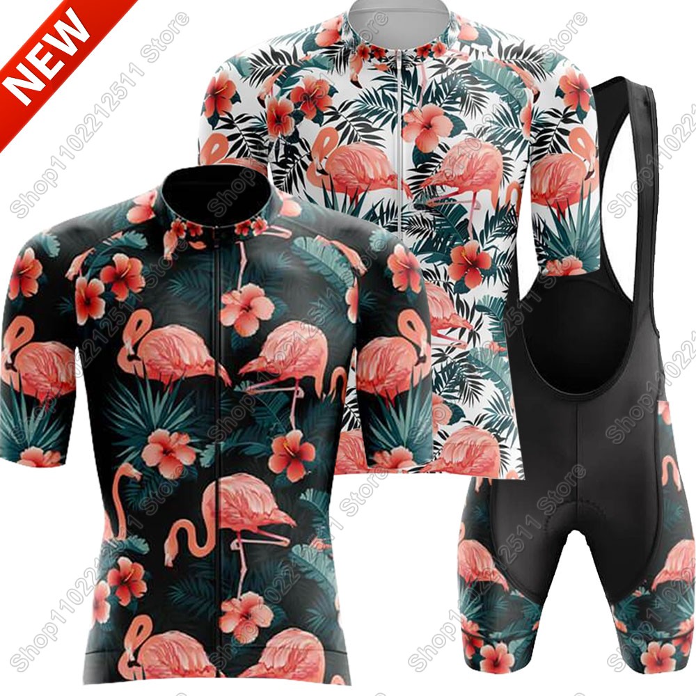 Mountain Biking Trousers - Zestaw koszulek kolarskich Flamingo 2025 odzież