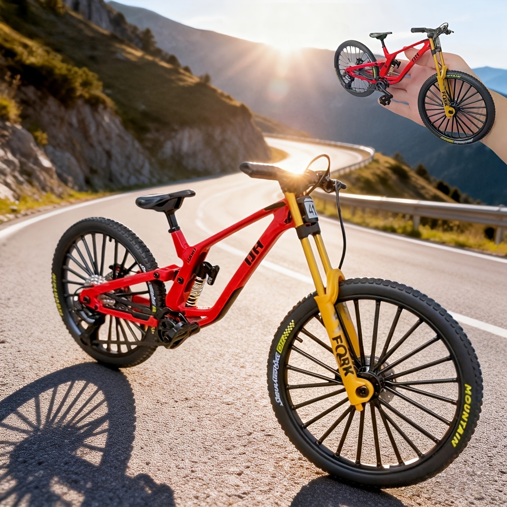 Miniaturowy model roweru ze st – Mountain Biking Downhill recenzja i cena