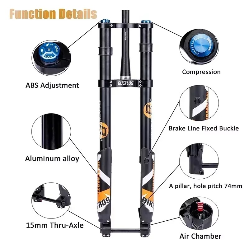 BUCKLOS Odwrócony amortyzowany – Mtb Fork Air recenzja i cena