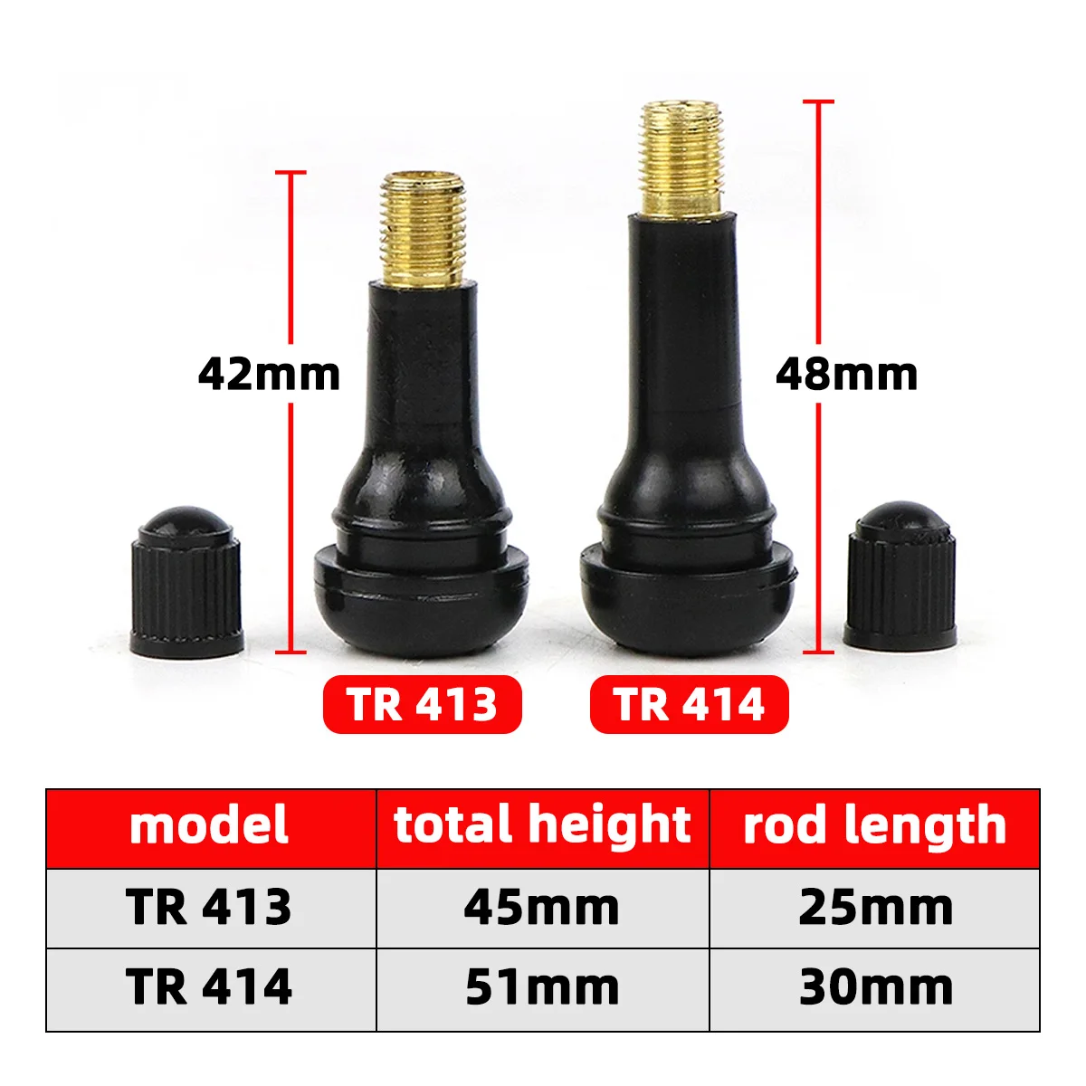 4/10/20/50/100 SZT. TR413 TR41 – Tubeless Valve Core recenzja i cena