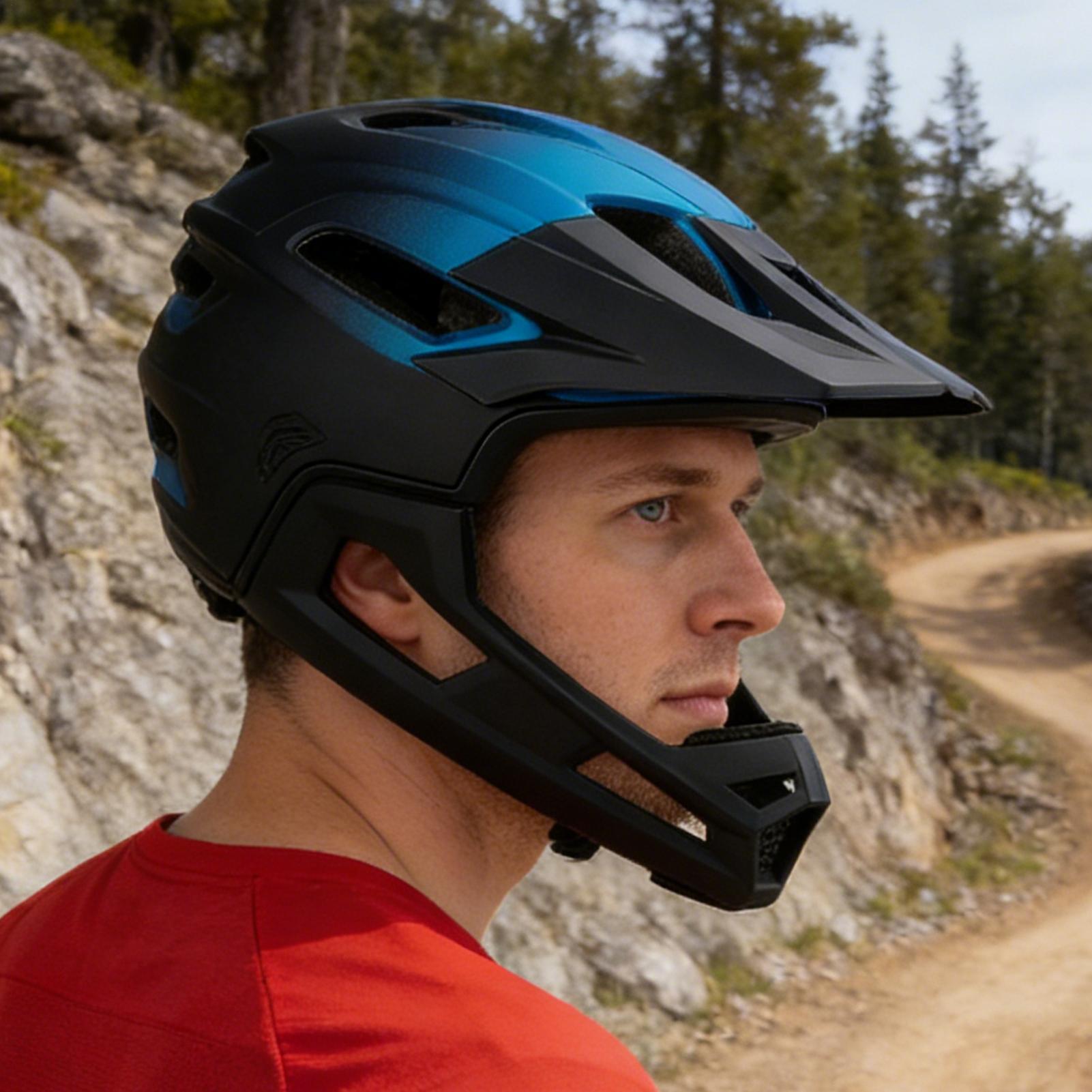 Odpinany kask rowerowy pełnotw – Mountain Biking Helmet Kids recenzja i cena