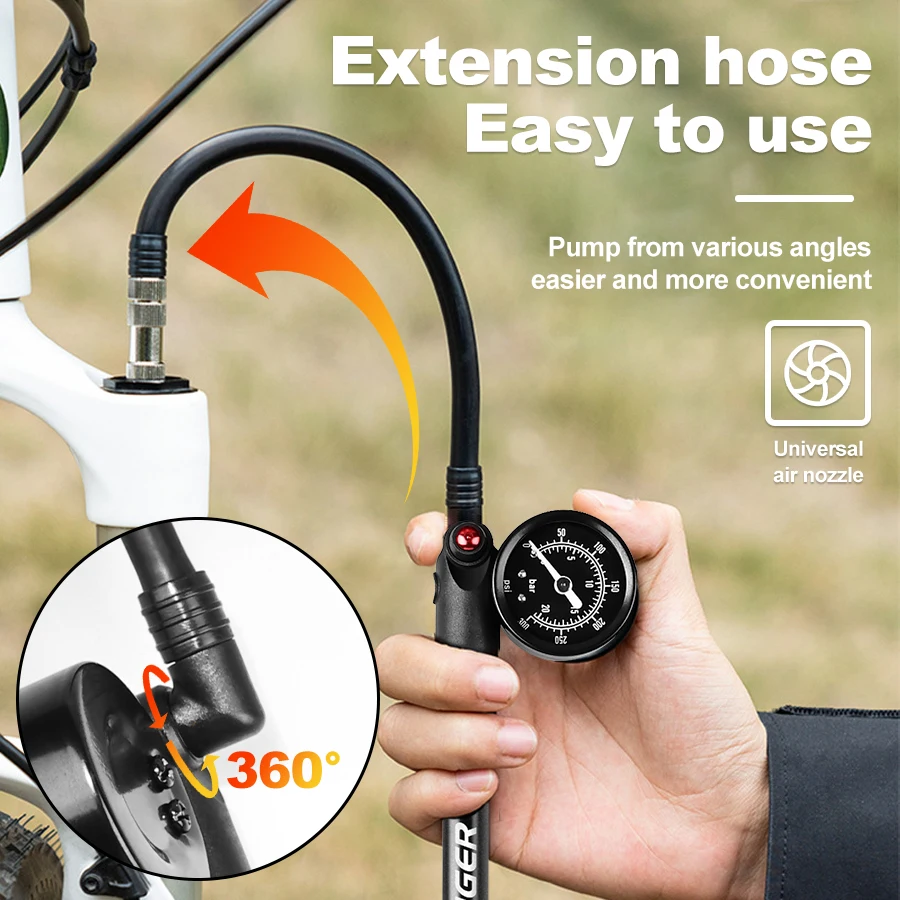 X-TIGER 300psi Rowerowa pompka – Mtb Fork Air recenzja i cena